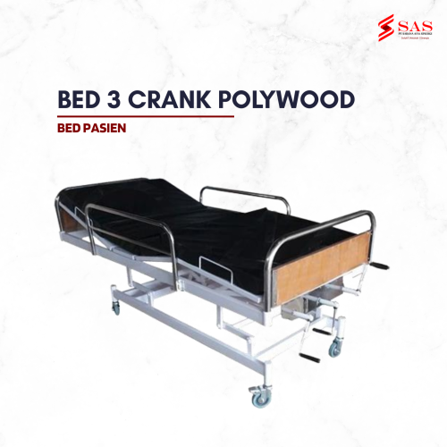 Bed Pasien 3 Crank Polywood