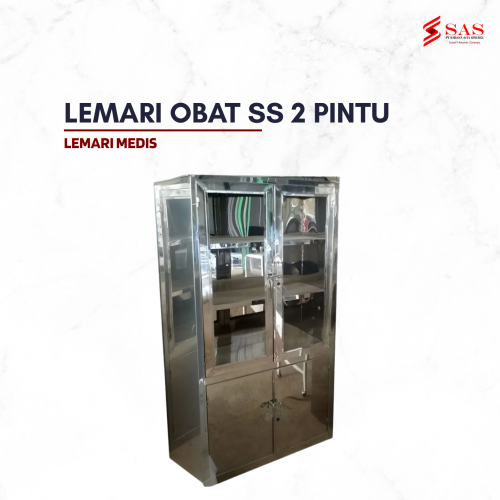 Lemari Obat Stainless 2 Pintu