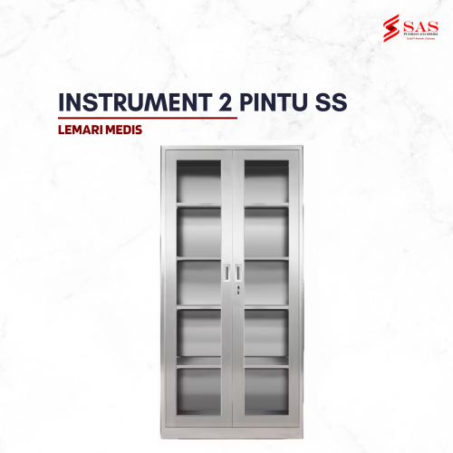 Lemari Instrument 2 Pintu SS
