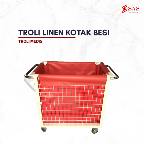 Troli Linen Kotak Besi